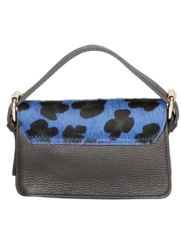 faina Damen Handtasche in Leopard Blu