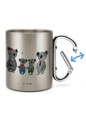 Mr. & Mrs. Panda Thermobecher Koala Familie zwei ohne Spruch in Silber