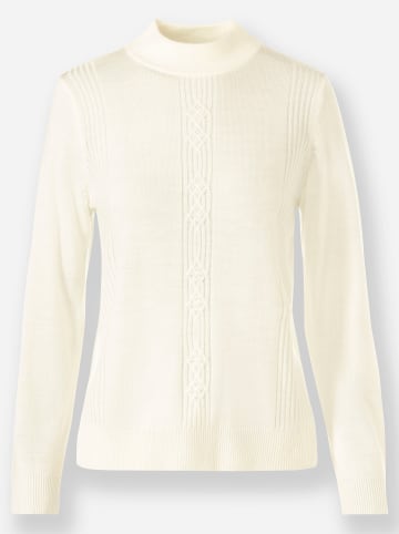 WITT WEIDEN Stehkragenpullover in ecru