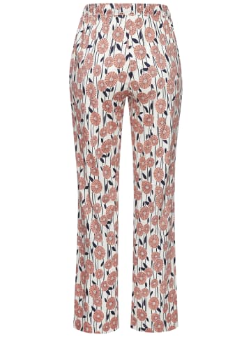 VIVANCE DREAMS Pyjamahose in orange-weiß-gemustert