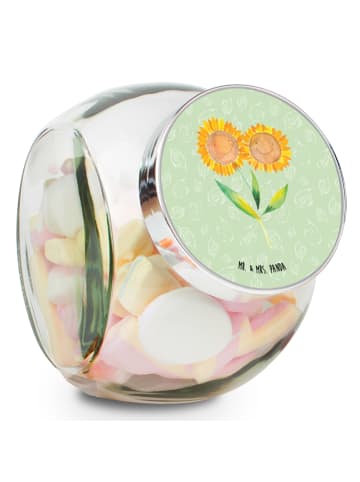Mr. & Mrs. Panda Teedose Blume Sonnenblume ohne Spruch in Blattgrün