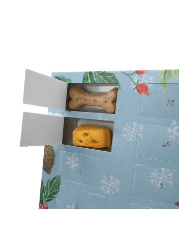 Mr. & Mrs. Panda Hund Adventskalender Hund Streicheln mit Spruch in Eisblau