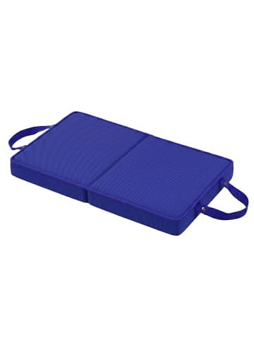 relaxdays Kniekissen in Dunkelblau - (B)61 x (H)6 x (T)34 cm