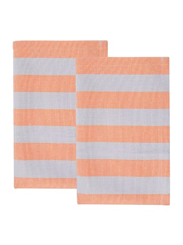 Butlers Küchentuch LITTLE ITALY 2er-Set in Orange / Weiß