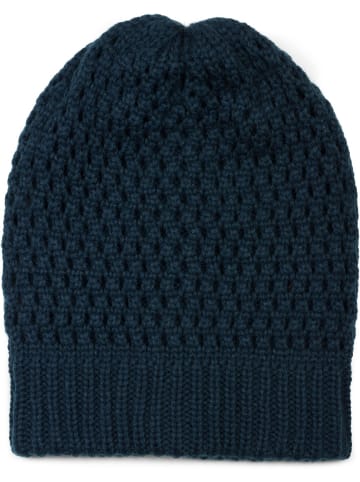 styleBREAKER Strick Beanie Mütze in Dunkelblau