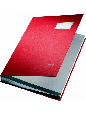 Leitz Unterschriftsmappe 10 Fächer rot