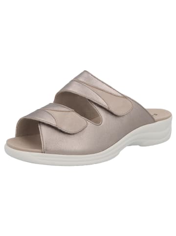 Solidus Damen Pantoletten Moni - Weite M in Beige