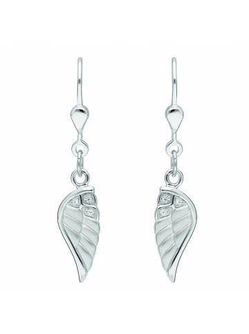Adeliás Damen 925 Silber Ohrringe / Ohrhänger mit Zirkonia in silber