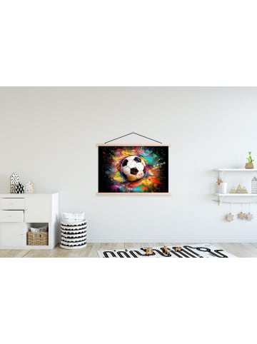 MuchoWow Poster mit Leiste Fußball  (BxH)