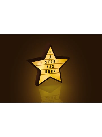 EASYmaxx LED-Leuchtkasten Stern 4,5V weiß 173 Buchstaben & 150 Moodjis  Weiß