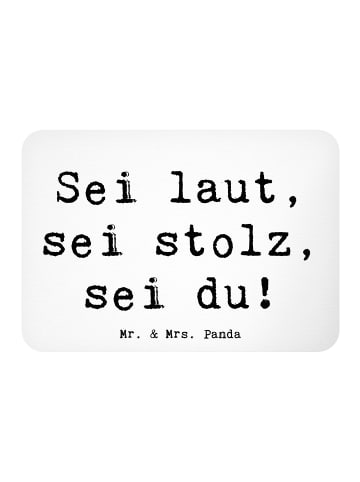 Mr. & Mrs. Panda magnet Spruch Sei du Mutig mit Spruch in Weiß