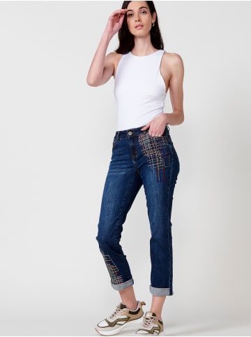 KOROSHI Slim-jeans lang. in blau