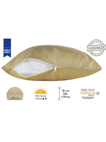 JACK Outdoor Dekokissen 45x45cm inkl. XXL Füllung in Taupe
