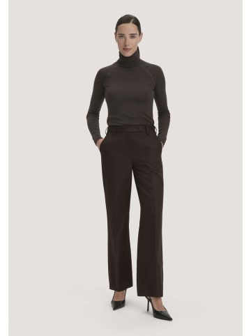 Hessnatur Wollhose Straight Leg in kakao braun