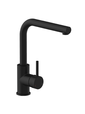 Franz Joseph Schütte VITAL Sensor-Spültischarmatur, Schwarz matt, mit herausziehbarem Auslauf