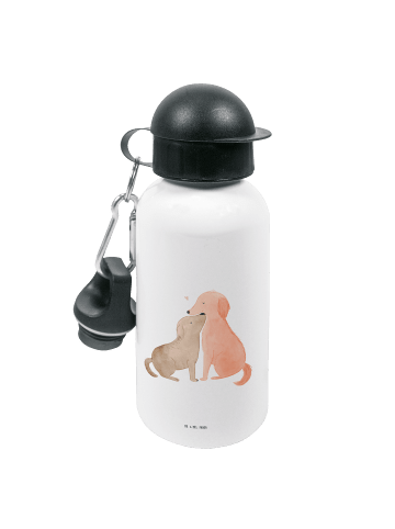 Mr. & Mrs. Panda Kindertrinkflasche Hunde Liebe ohne Spruch in Weiß