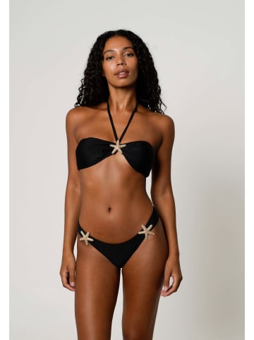 Moda Minx Bikinihose Starfish Fixed Brazilian Bikini Bottom in Black