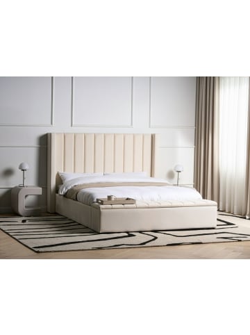 Beliani 3-tlg Doppelbett NOYERS in Weiß
