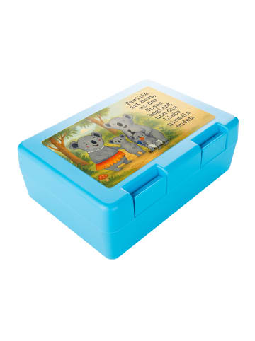 Mr. & Mrs. Panda Bento Box Koala Familie Design mit Spruch in Weiß