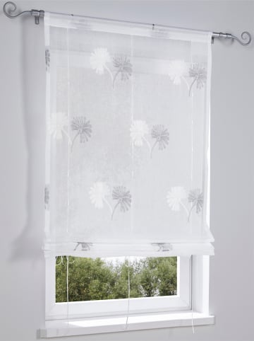 Heine Bändchenrollo in grau-offwhite