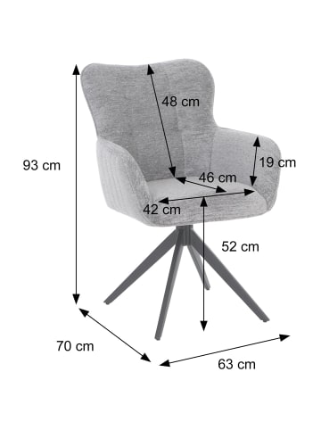 MCW 2er-Set Esszimmerstuhl Q35, Grau