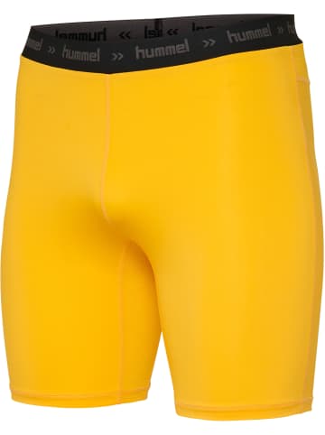 Hummel Enge Shorts Hml First Performance Tight Shorts in SPORTS YELLOW