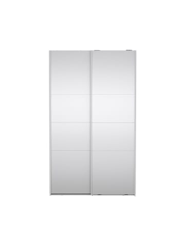 ebuy24 Schiebetürenschrank Catania (2-türig) Weiß 119 x 67 cm