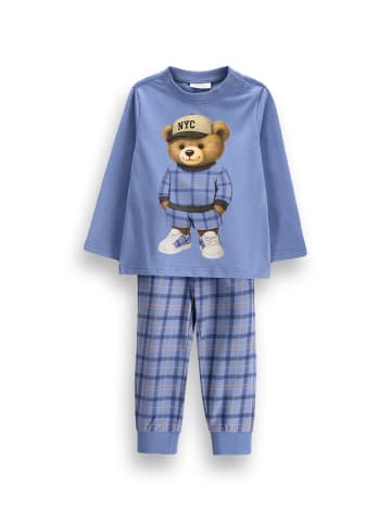 Coccodrillo Jungenpyjama in blau