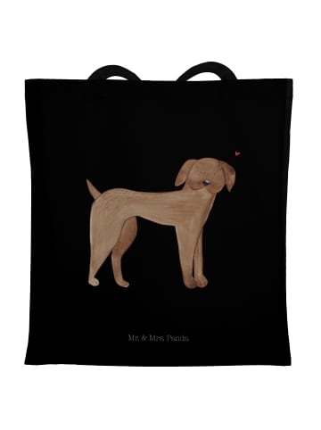 Mr. & Mrs. Panda Laptoptasche Hund Dogge ohne Spruch in Schwarz