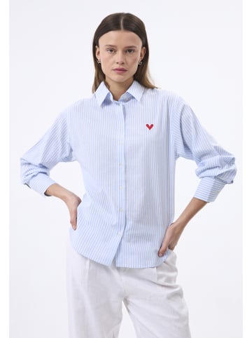 Felix Hardy Oversize Hemd Langarm in Blau