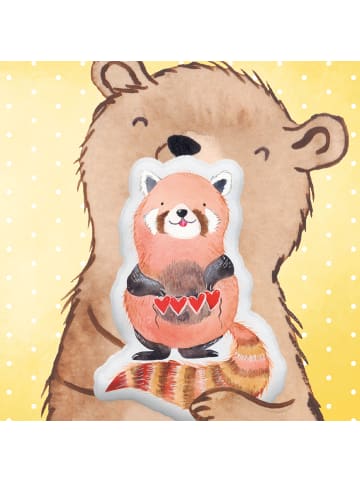 Mr. & Mrs. Panda Kuschelkissen Roter Panda ohne Spruch in Weiß