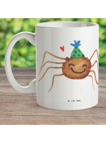 Mr. & Mrs. Panda Camping Tasse Spinne Agathe Party ohne Spruch in Weiß