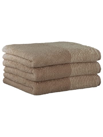 Cawö Gästetuch 3er Pack in Sand