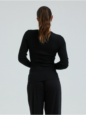 Seamless Basic Top Wooly in Black