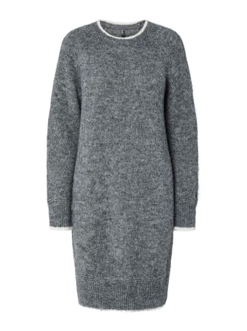 Pieces Midikleid in Medium Grey Melange