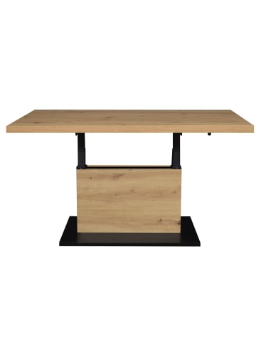 58 aufm Kessel COUCHTISCH Höhenverstellbar Else 4 120x49x70 Holzwerkstoff Asteiche