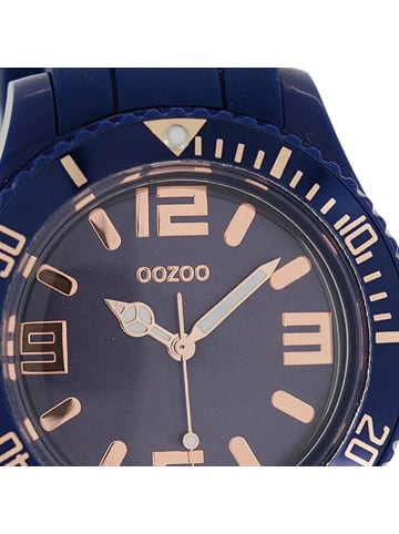 Oozoo Analog-Armbanduhr Oozoo Timepieces dunkelblau groß (ca. 43mm)