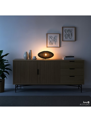 home24 Tischleuchte ONI in Schwarz