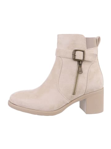 Ital-Design Stiefelette in Beige