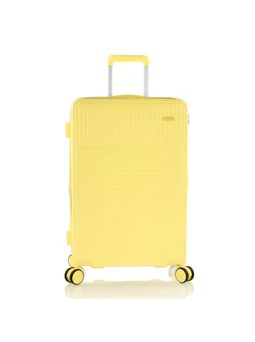 Heys Pastel 4 Rollen Trolley M 66 cm mit Dehnfalte in yellow