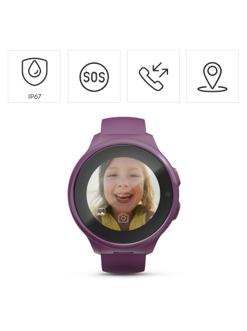 Smartwatch Kids m. GPS, SOS-Taste, Telefon, Berry