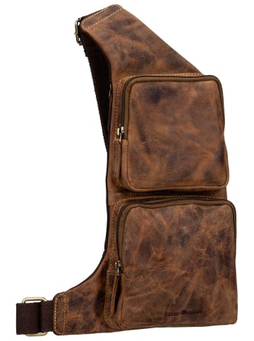 Greenburry Rucksack Vintage 1543 Bodybag in Sattelbraun