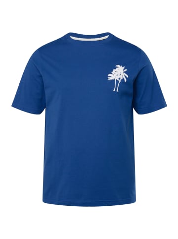 Men Plus Kurzarm T-Shirt in blau