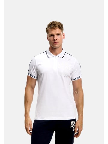 CAMP DAVID  Poloshirt 'Game.Set.Match' in weiß