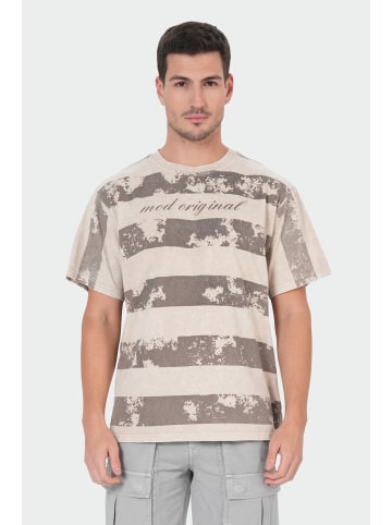 Elf T-Shirt Oxford Tan Stripe