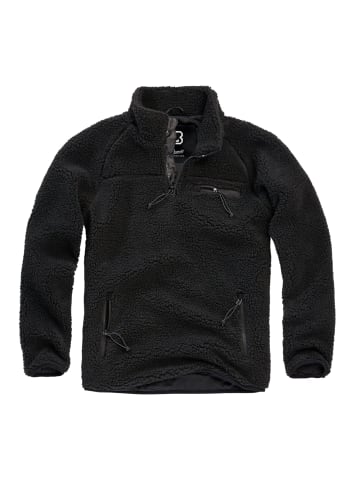 Brandit Zip-Kapuzenpullover in black