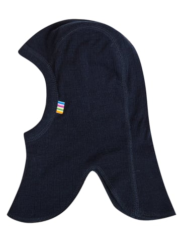 Joha Schalmütze Balaclava Merino-Wolle in blau