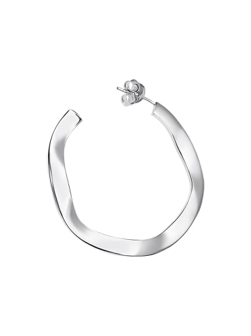 LOTUS silver Ohrringe Silber 925 Sterling Silber Kreis Creolen