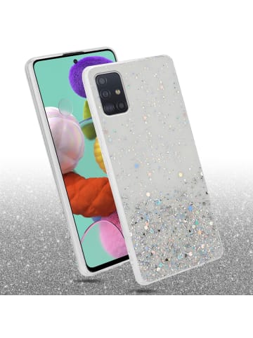 cadorabo Hülle für Samsung Galaxy A51 5G Glitter in Transparent mit Glitter