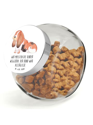 Mr. & Mrs. Panda Dose Hund Basset Hound mit Spruch in Weiß